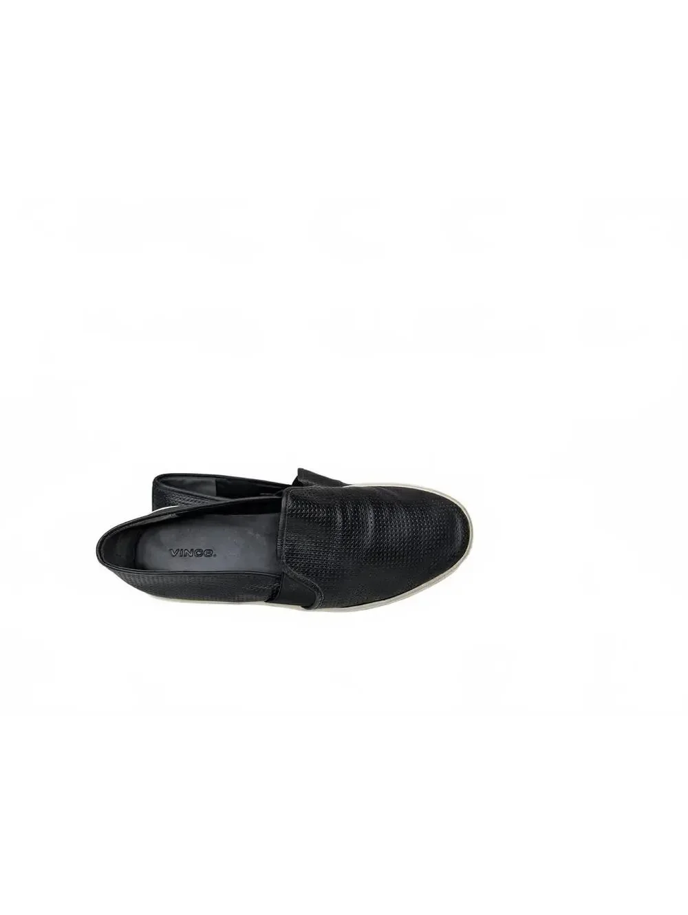 Vince Blair Black Leather Slip-On Sneakers US 10‎